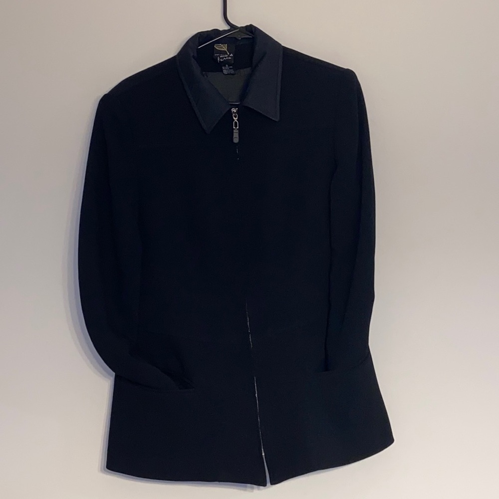 Zip up blazer